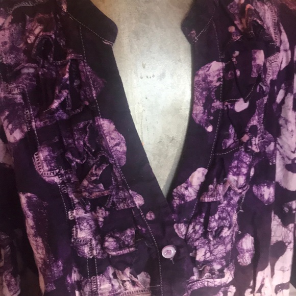 “NEXT” Custom Tie Dyed Woman’s Blouse . - Picture 5 of 13